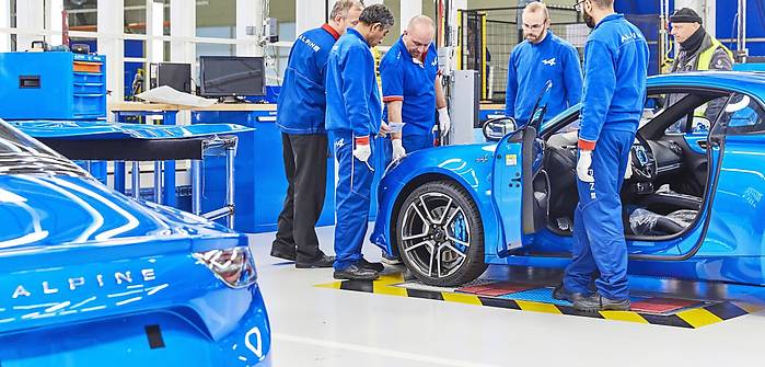 Alpine A110 - produkcja