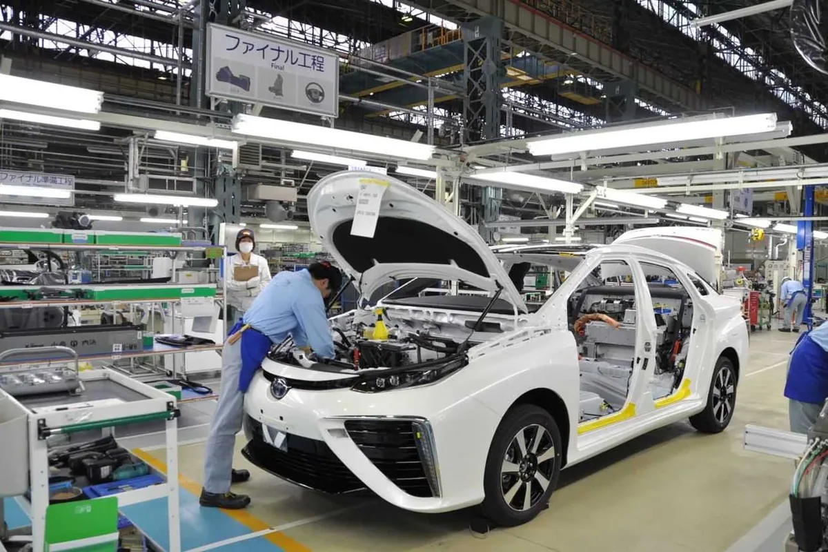 Proces produkcji Toyoty Mirai