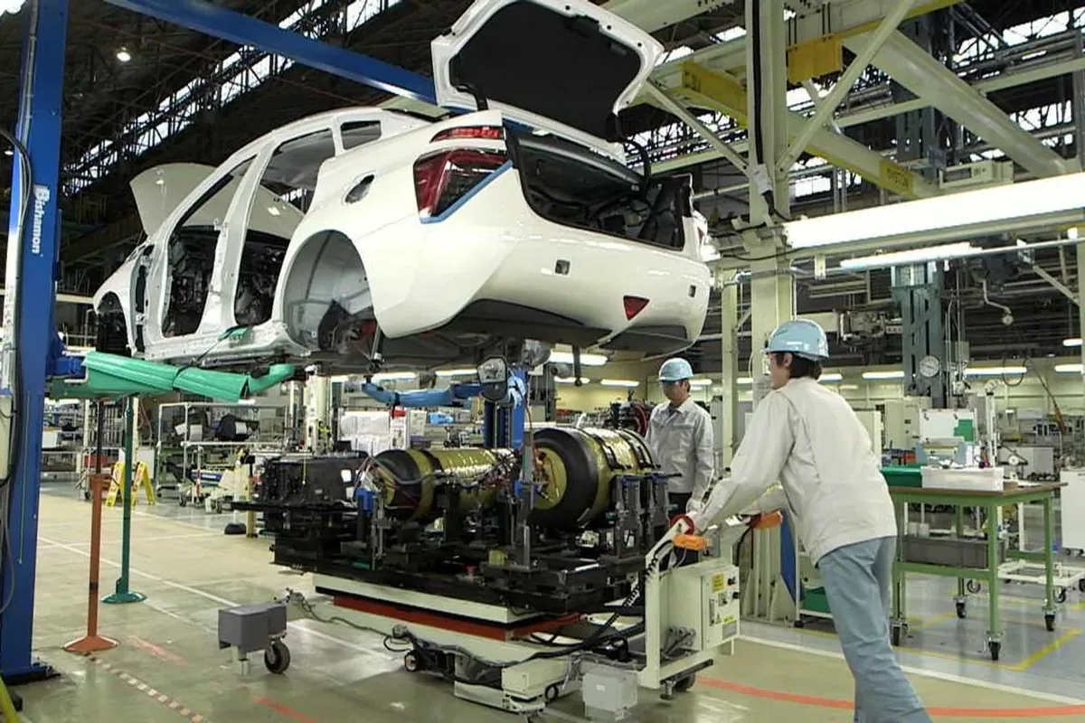 Proces produkcji Toyoty Mirai