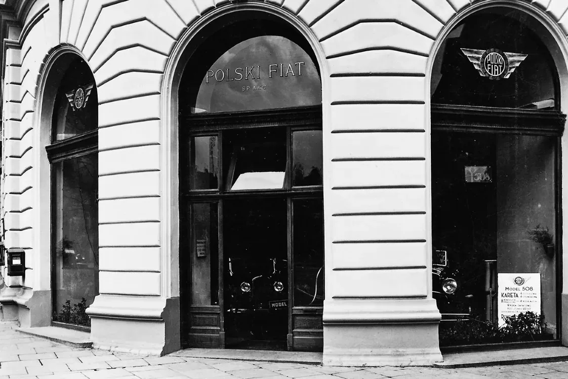 Przedwojenny salon Fiata