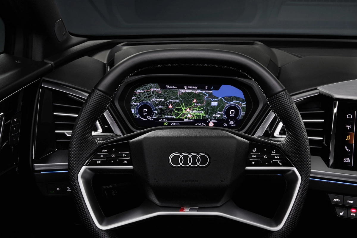 Oto wnętrzu Audi Q4 e-tron