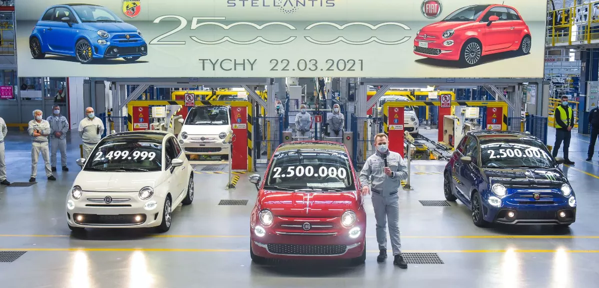 2,5 mln Fiatów 500 z Tychów!