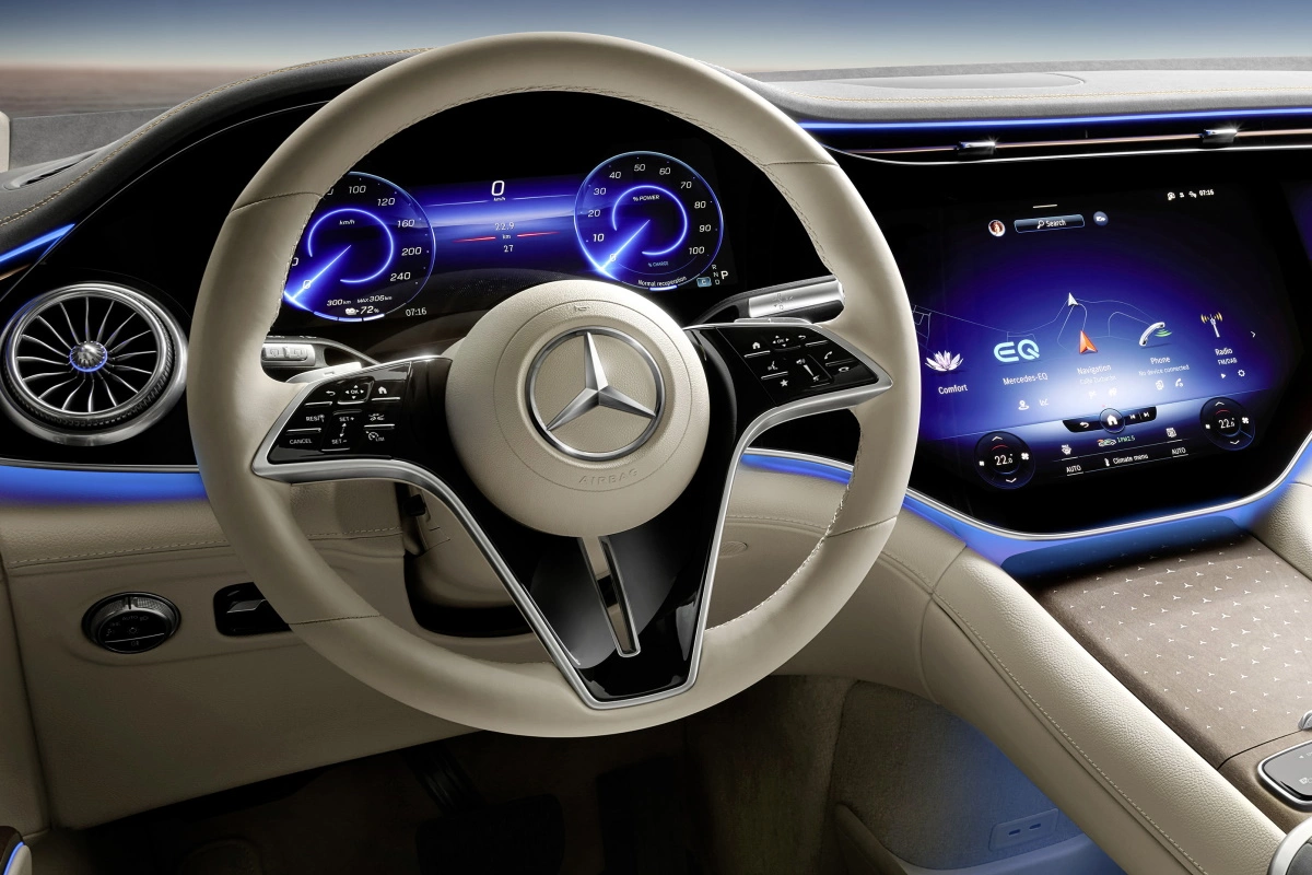 Mercedes EQS z bezprzewodowymi aktualizacjami