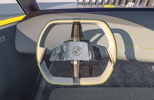 BMW i Vision Dee. Z awatarem kierowcy na szybie