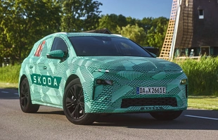 Skoda Elroq w kamuflażu
