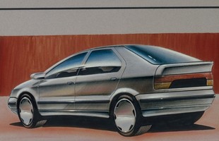 Renault 19 - jeden z pierwszych szkiców