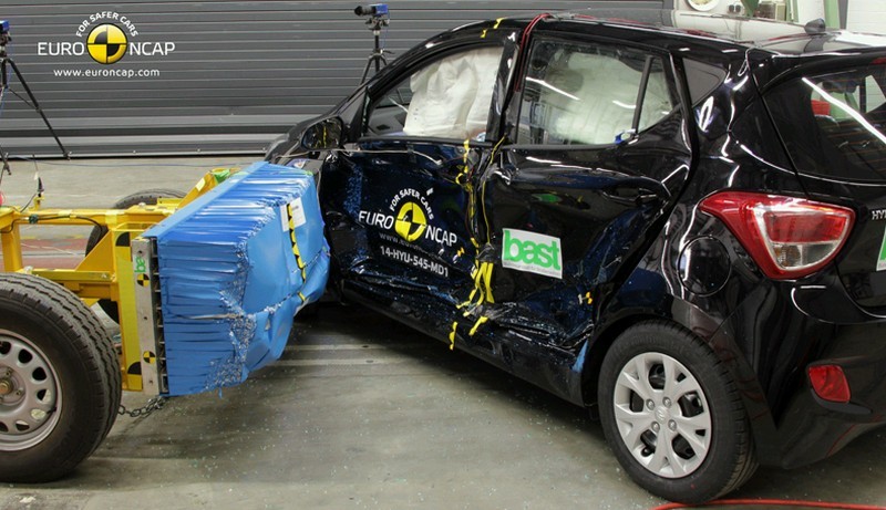 Testy Euro NCAP: Mercedes klasy C i Hyundai i10