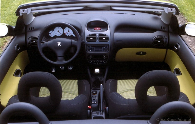 Peugeot 206 1.6 110 KM 2003 CC skrzynia ręczna napęd